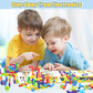 250PCS Pipe Tube Learning Toy for Toddlers, Educational STEM Bins for Classroom Preschool Building Toys, Montessori Interactive Autistic Sensory Toy