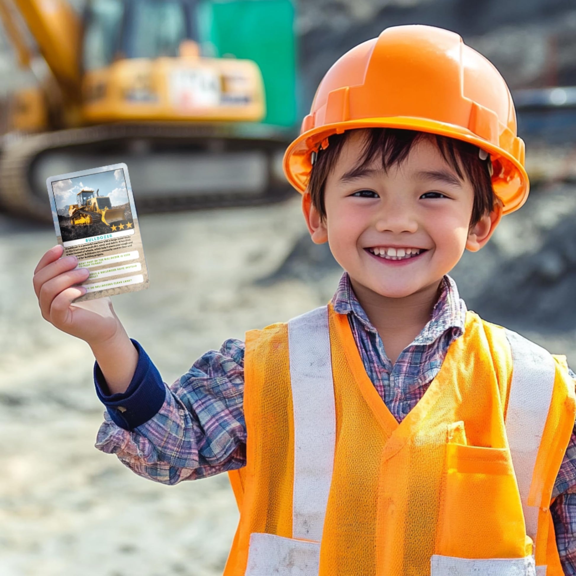 Little Known Truths Construction Vehicle Trivia Flash Cards for Kids Ages 3+ | Educational Learning Cards with Trucks & Machines, STEM Fact Cards in