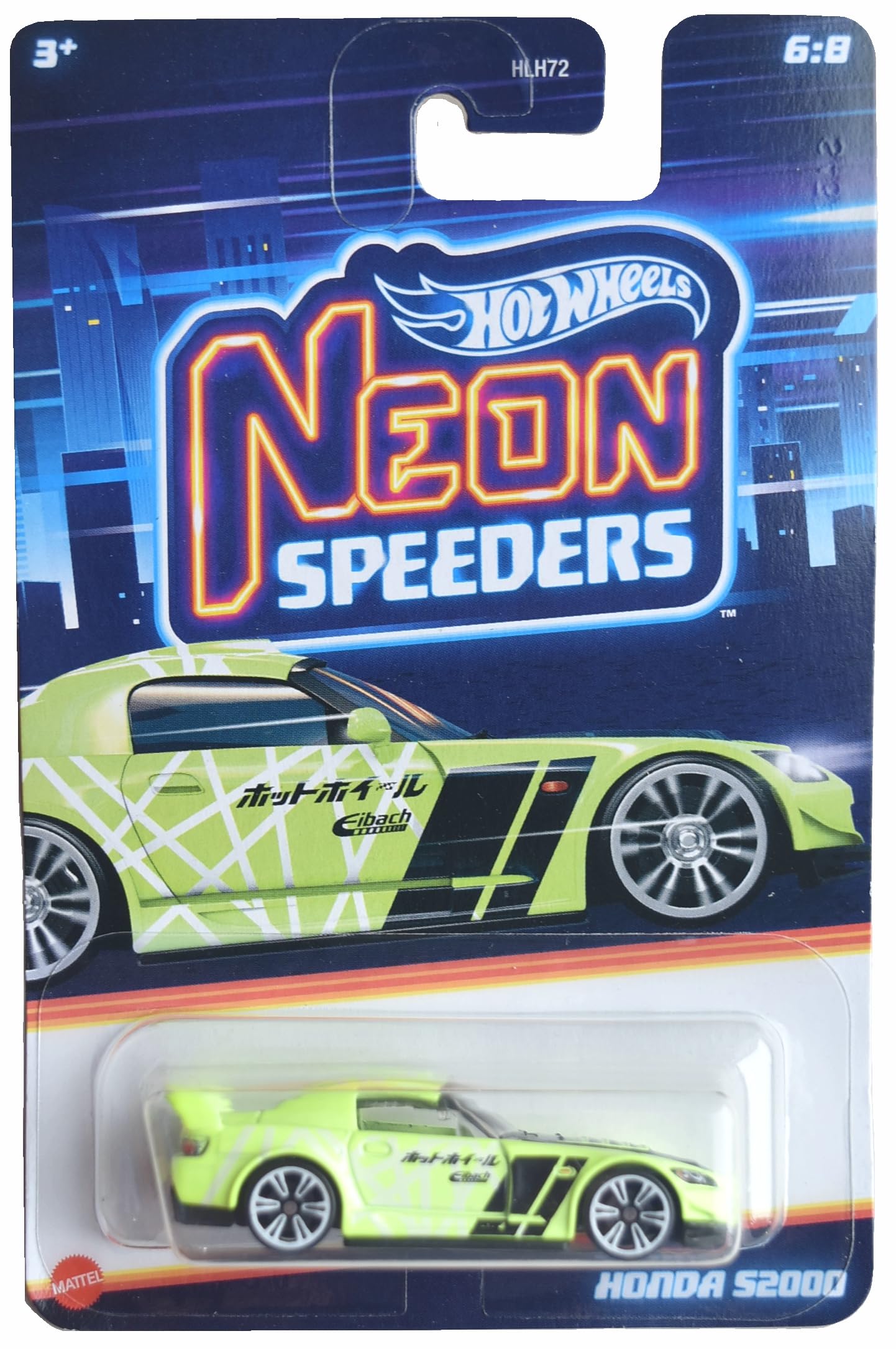 Mattel Hot Wheels Honda S2000, Neon Speeders 6/8
