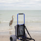 My Beach Cart® The Original Patented NO Rust Aluminum Foldable Beach Cart 13 INCH Big Wheels Balloon Tires for Sand Heavy Duty. Often Imitated, Never