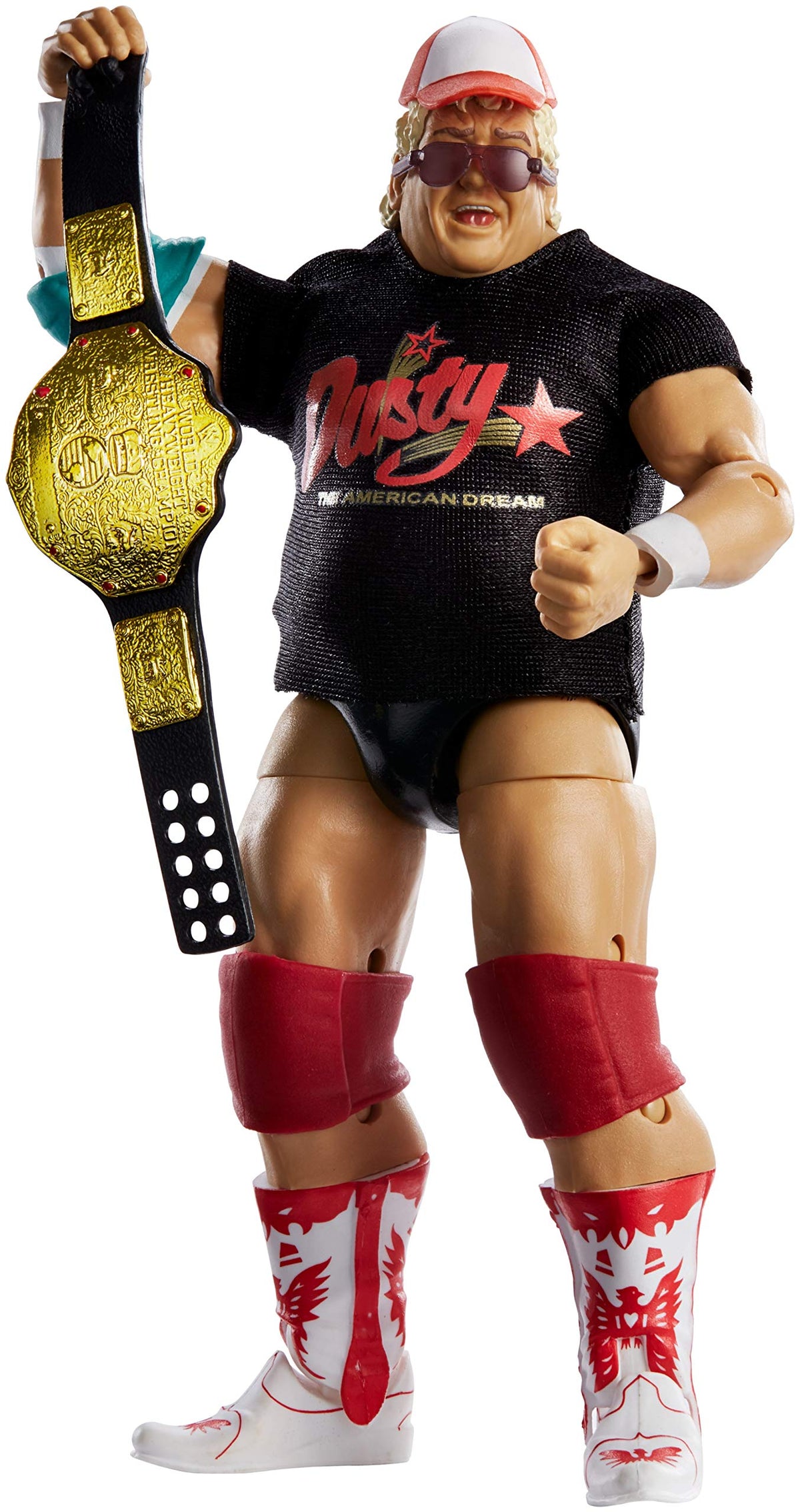 WWE Dusty Rhodes Elite Collection 6-inch Action Figure with Deluxe Articulation, TrueFX Facial Detailing, Iconic Ring Gear & Accessory, Ages 8 and