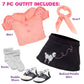 Dress Along Dolly Poodle Skirt Doll Outfit - Compatible w American Girl 18" Dolls (5 Piece Set) - 1950's Costume Clothes Set Includes Scarf, Skirt