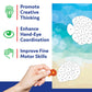 Sticker by Number Book Set for All Ages, Sticker Mosaics for Fun and Relaxation, Sticker Books for Adults with Tear-Out Pages Featuring Animals, Ocean