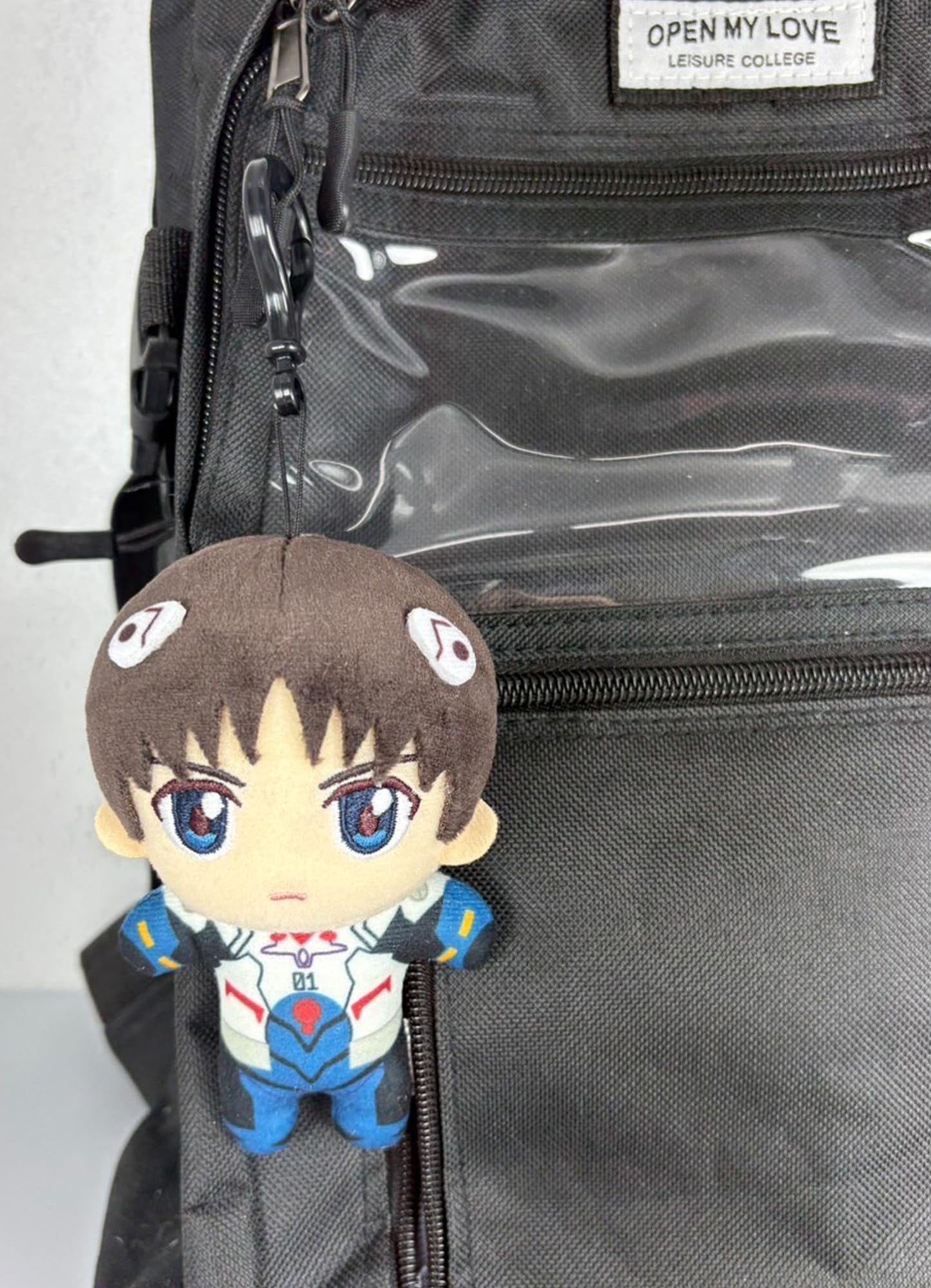 Great Eastern Entertainment Evangelion New Movie - Shinji Ikari (Plug Suit) Mini Plush Plush w/Hook Clip 4.5"