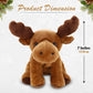 Plushland Beanie Moose Sitting 7" Stuffed Toys Plush Super Soft Winter Holiday (Beanie Moose)