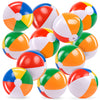 JOYIN 12-Pack 12“ Beach Balls - Bulk Classic Beachball Inflatable Swimming Pool Toys for Games Adults Kids Birthday Party Supplies Combo Set, Rainbow