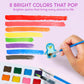 Klever Kits JOVA Paint with Water Coloring Books, Arts and Crafts for Kids Ages 3-8, Mess Free Painting for Toddlers Glow in the Dark, Travel Drawing