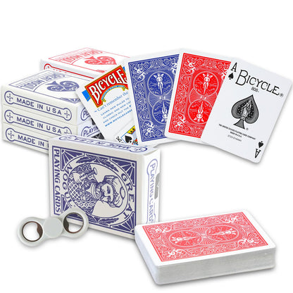 Bicycle Vintage Great Mogul Rider Back Playing Cards 6 Pack - Bundle with 6 Air Cushioned Playing Card Decks | Collectible Bulk Playing Cards