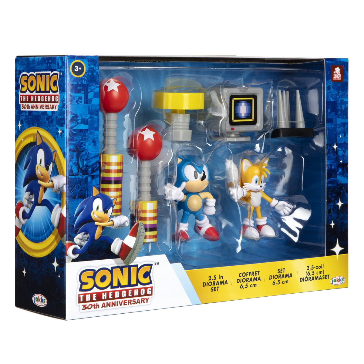 JAKKS Pacific Sonic The Hedgehog 2.5-Inch Action Figure Diorama Set