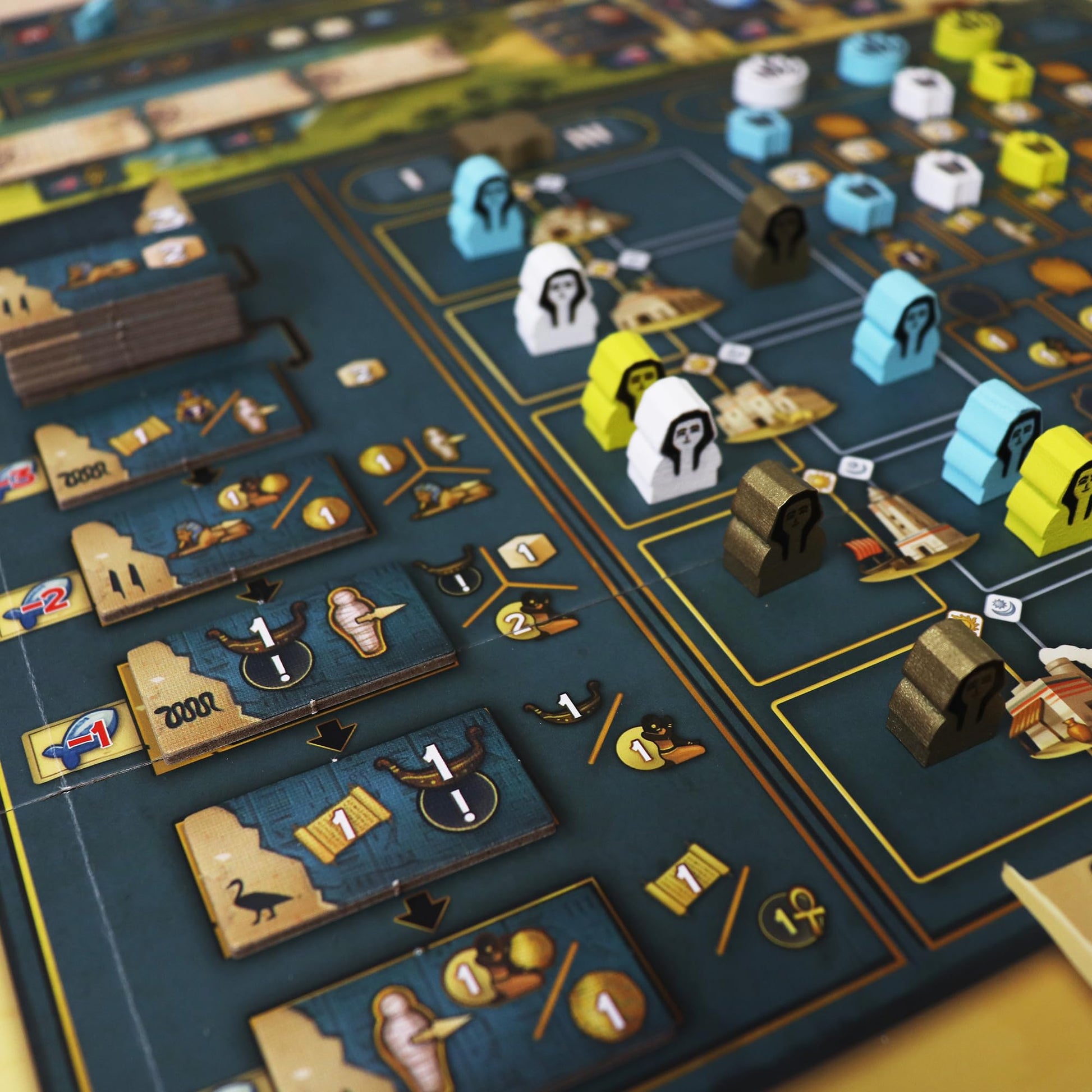 Men-Nefer Board Game - Journey Through Ancient Egypt! Worker Placement Strategy Game, Fun Family Game for Teens & Adults, Ages 14+, 1-4 Players