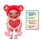 MGA Entertainment Na Na Na Surprise Valentina Moore - Red Teddy Bear-Inspired 7.5" Fashion Doll with Pink Hair, Heart-Shaped Dress and Brush