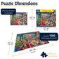 White Mountain 1000 Piece Jigsaw Puzzle Summer Ocean, Beach Hut Store