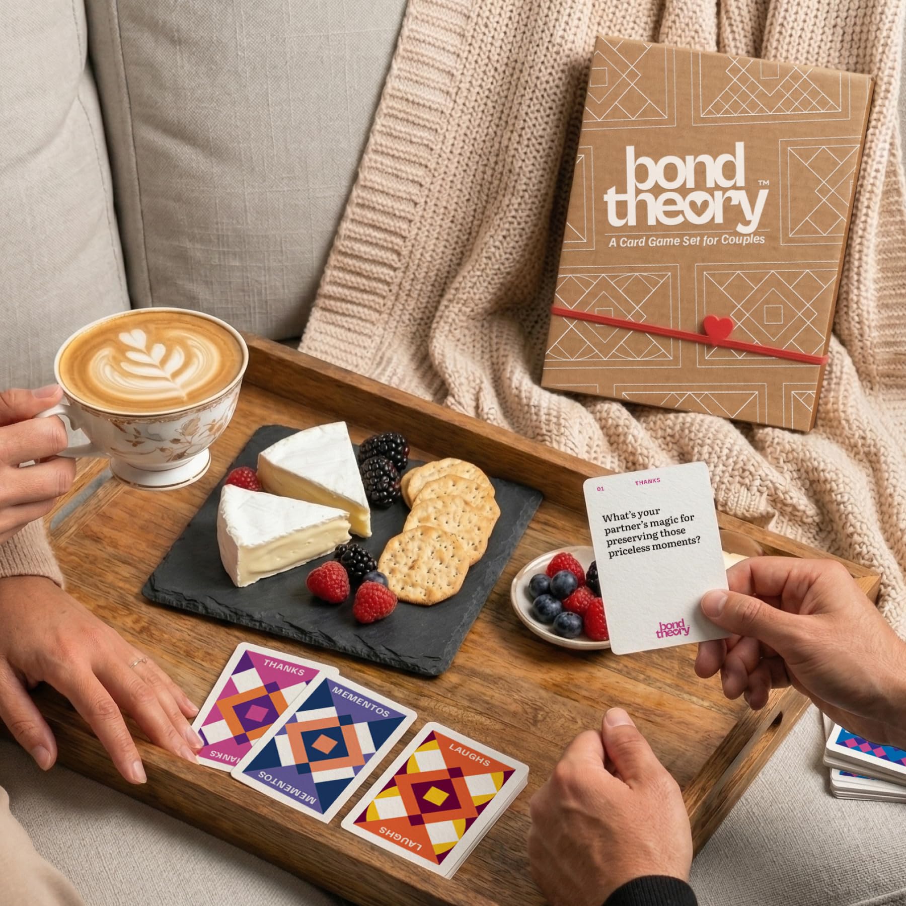cuddo Conversation Cards for Couples, Fun and Thoughtful Card Game for Deeper Connection, Great for Date Night Ideas & Travel Adventures, No Explicit