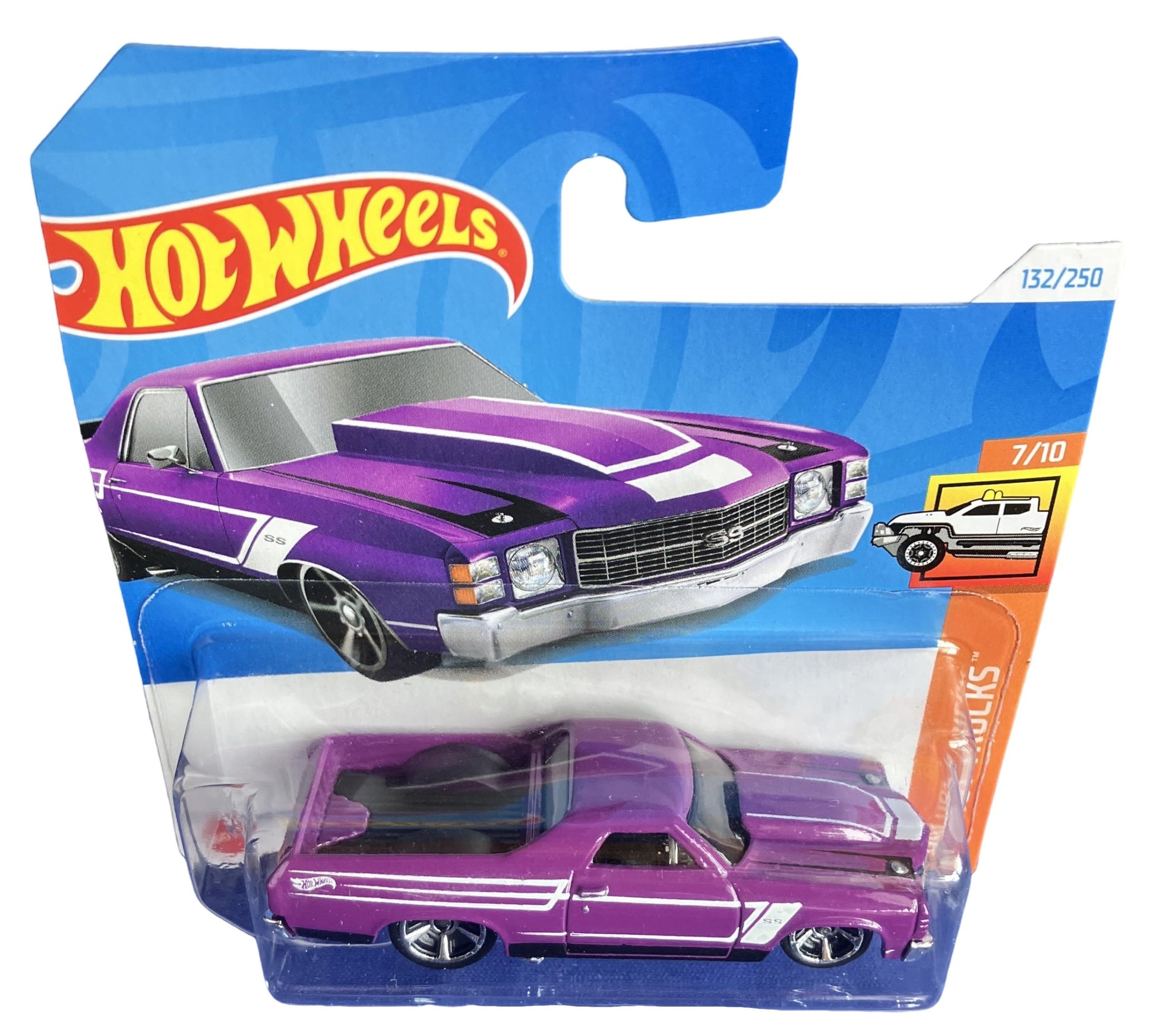 Hot Wheels El Camino (Purple), HW Hot Trucks 7/10, 1:64 Scale 132/250
