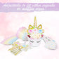 ecoZen Unicorn Cupcake Toppers and Wrappers Decorations, Reversible Rainbow Cupcake Liners with Unicorn Toppers, Cute Decorating Supplies for Girl
