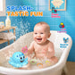 Octopus Bath Toys for Toddlers| Rechargeable Automatic Sprinkler Water Toys with LED Lights & 4 Toss Rings,150 Mins Battery Life,Baby Toys for 6-12