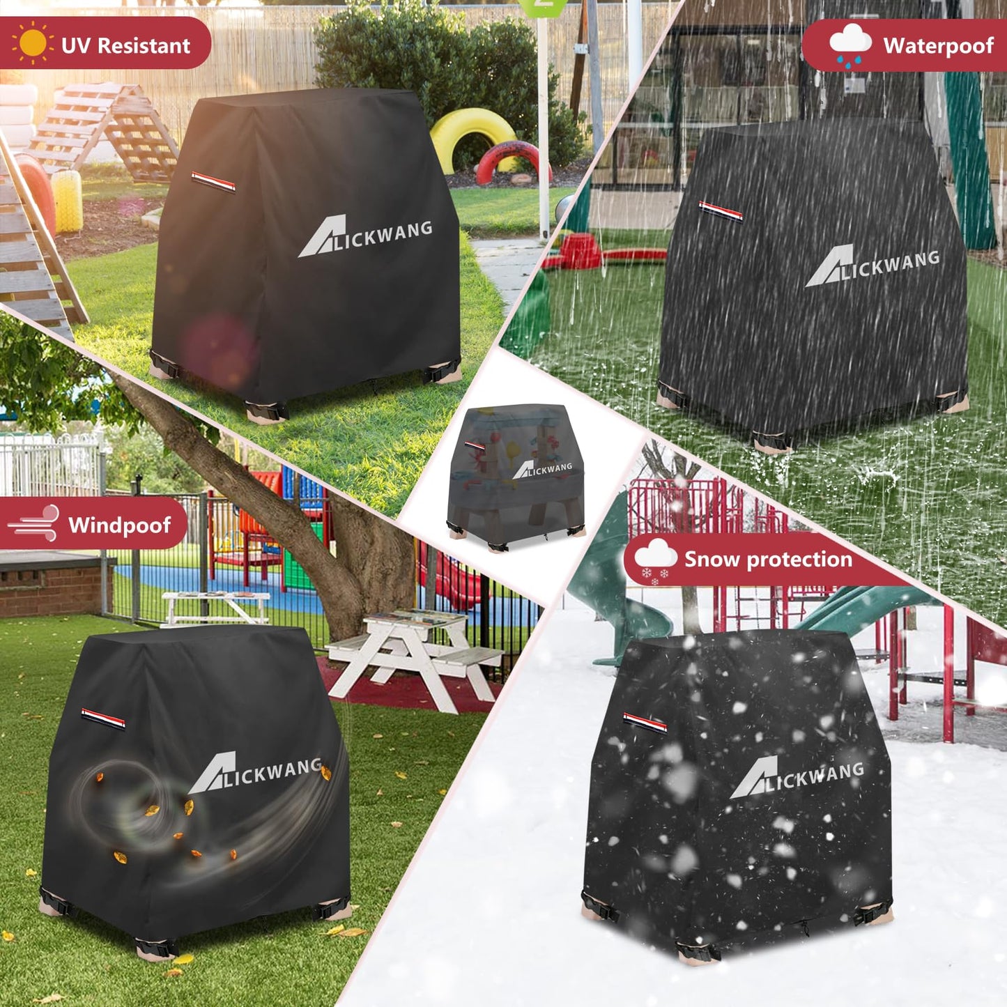 AIickwang Kids Water Table Cover For Step2 Rain Showers & Flow Kids Water Table,Outdoor Heavy 600D Dustproof Waterproof Dustproof Anti-UV Toddler