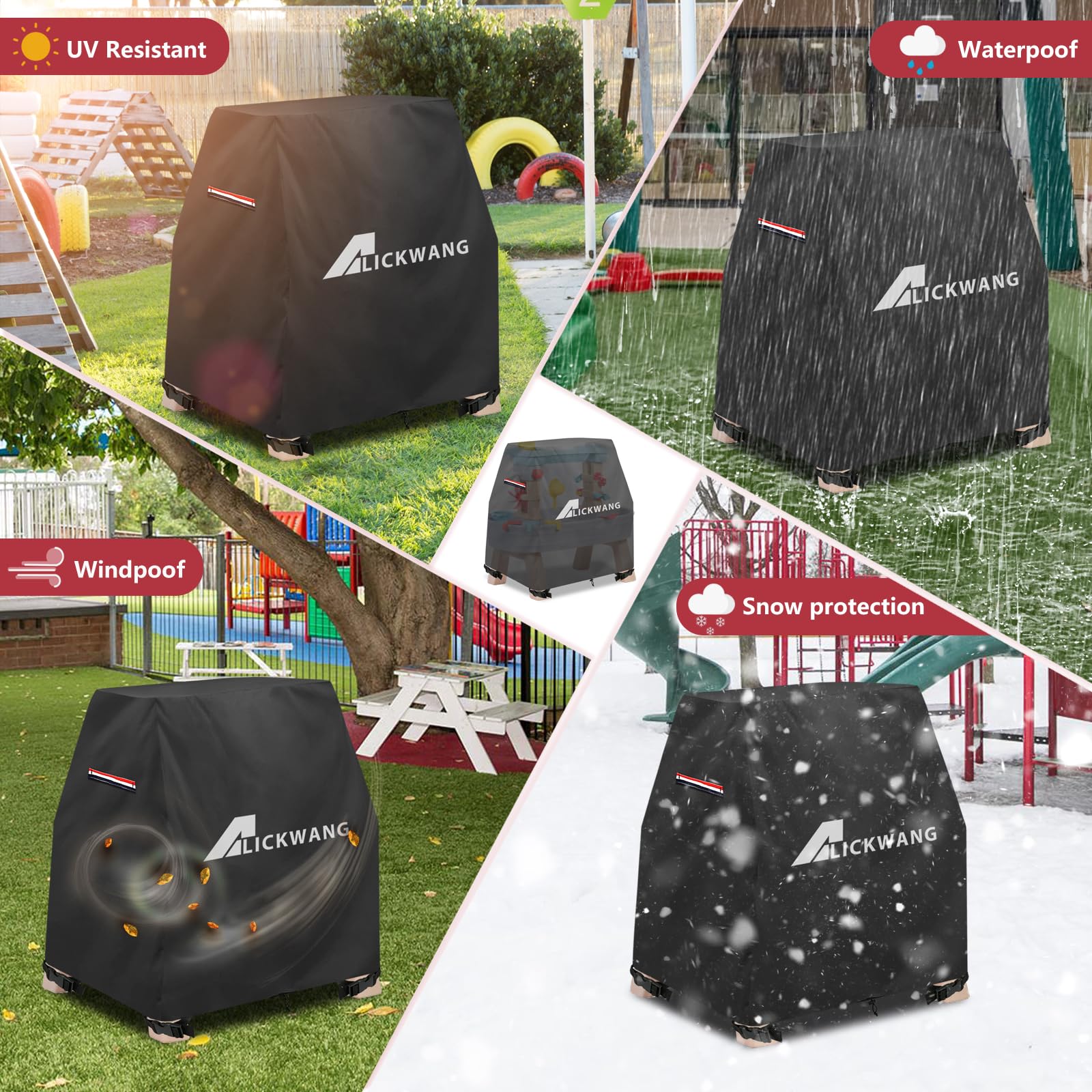 AIickwang Kids Water Table Cover For Step2 Rain Showers & Flow Kids Water Table,Outdoor Heavy 600D Dustproof Waterproof Dustproof Anti-UV Toddler