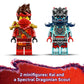 LEGO NINJAGO Kai's Motorcycle Speed Race Building Toy for Kids - Pretend Play Motorcycle Toy with 2 Minifigures - Building Blocks for Boys & Girls