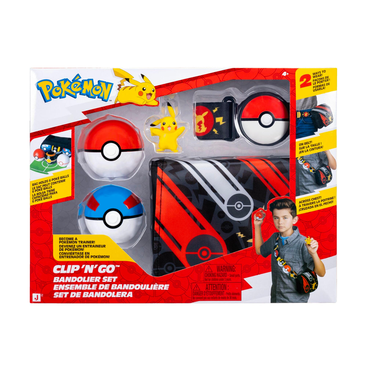 Pokémon Clip ‘N’ Go Bandolier Set - 2-Inch Pikachu Battle Figure