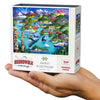 Boardwalk Alaska's Inside Passage 210 Piece Personal Puzzle, Jigsaw Puzzles with Premium Box, Alaska Gifts for Adults, 6"x8"
