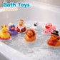 4E's Novelty Rubber Ducks for All Holidays, Bulk Pack of 42 - Includes 6 of Each Holiday, Patriotic July 4 Ducks, Halloween Ducks, Bath Toys for Kids