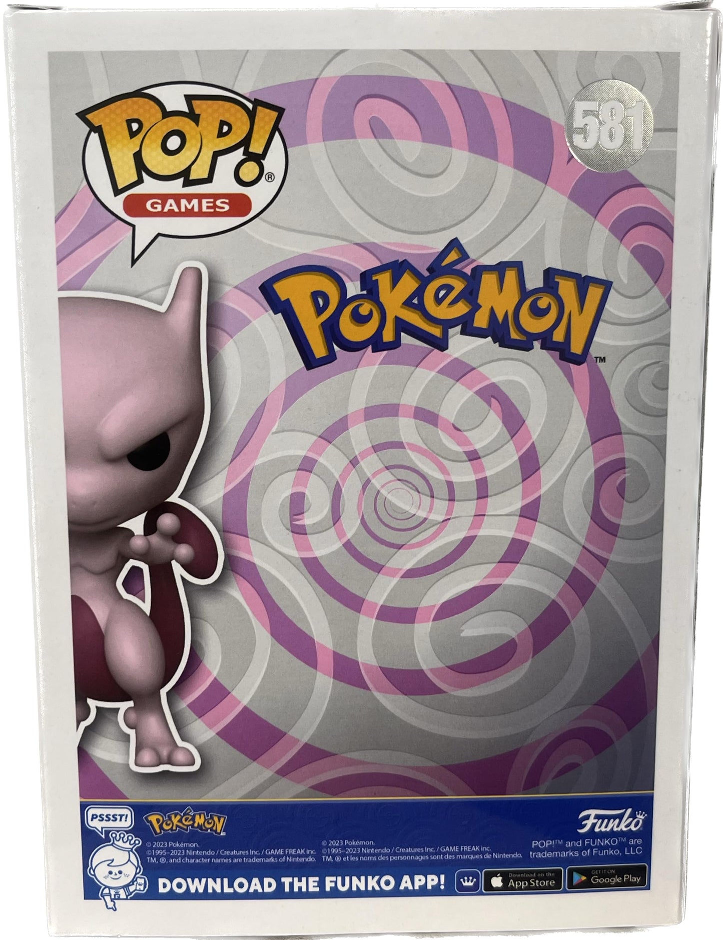 Funko Pop Mewtwo Pearlescent Pokémon Center Exclusive