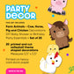 Big Dot of Happiness Farm Animals - Cow, Horse, Pig and Chicken Decorations DIY Baby Shower or Birthday Party Essentials - Set of 20
