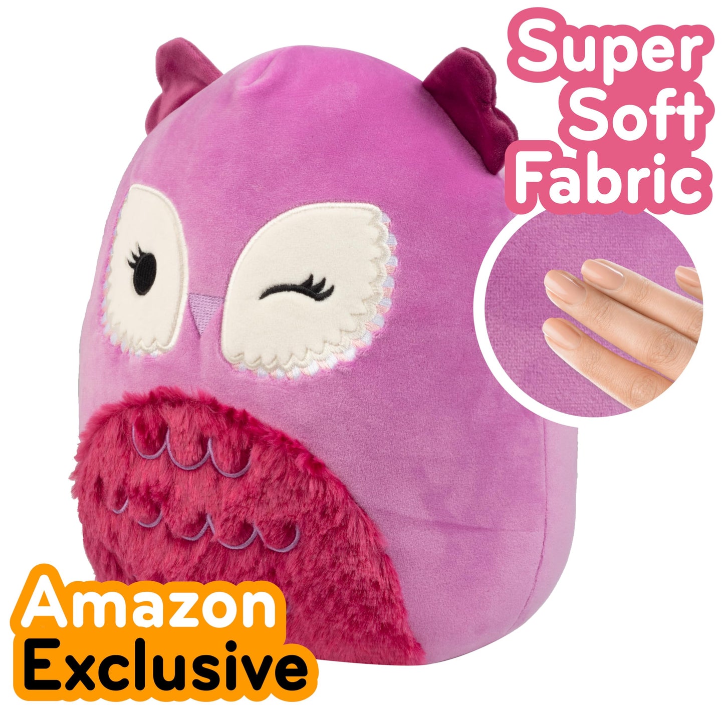 Squishmallows 10 Inch 2-Pack Purple Owl & Mammoth Plush Set Official Jazwares - Soft Squishy Stuffed Animals Collectible Cuddly Plush Toy Duo - Gift