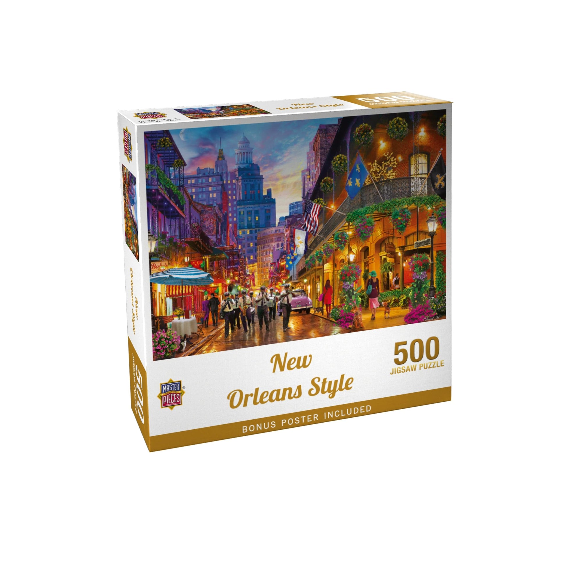 Masterpieces Jigsaw Puzzle New Orleans Style 500 Piece - for Adults - Ages 15 and Up