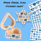 450PCS Israel Flag Stickers for Yom Ha'atzmaut, Classrooms & Crafts