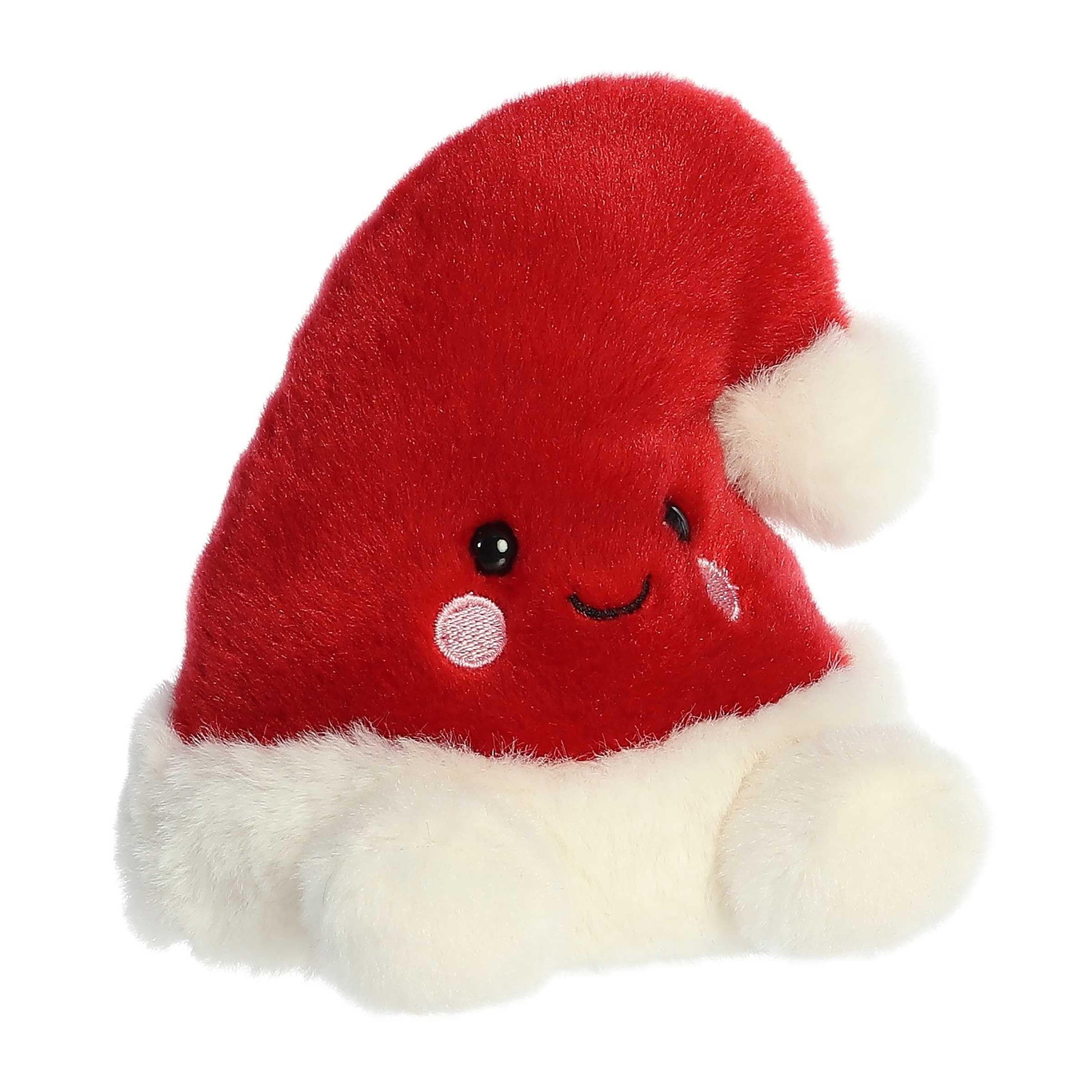 Aurora® Festive Palm Pals™ Topper Santa Hat™ Stuffed Animal - Fun Collectible Plush for Kids and Adult Collectors - Perfect for Decorating Rooms