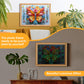 1000 Piece Puzzle for Adults Butterfly Noctilucous Jigsaw Puzzles - Challenging 3D Puzzles Stunning Flower Art Wall Decor, Gift for Adult Puzzle