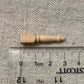 Miniature Wooden Furniture Legs for Dollhouse, 1:12 Scale Straight Desk Legs, Natural Wood, 3cm High, 4 Pack, #2 Legs