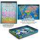 MOTYAWN 200 Pieces World Map Puzzle for Kids & Adults, World Map Jigsaw Puzzle Floor Puzzles Toddler Geography Educational Toys for Boys and Girls
