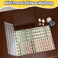 Xelbreelark Portable Mini Mahjong Set with Storage Case,144 Chinese Tiles,2 Game Dice and 4-in-1 Rack for Travel,no Joker Tiles,Camping,Family