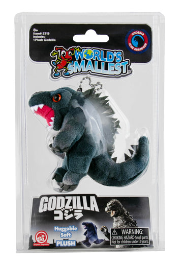 World's Smallest Godzilla Miniature Plush, Godzilla Action Figure, Miniature Toy, King of The Monsters, Soft and Cuddly, for Ages 8 and up
