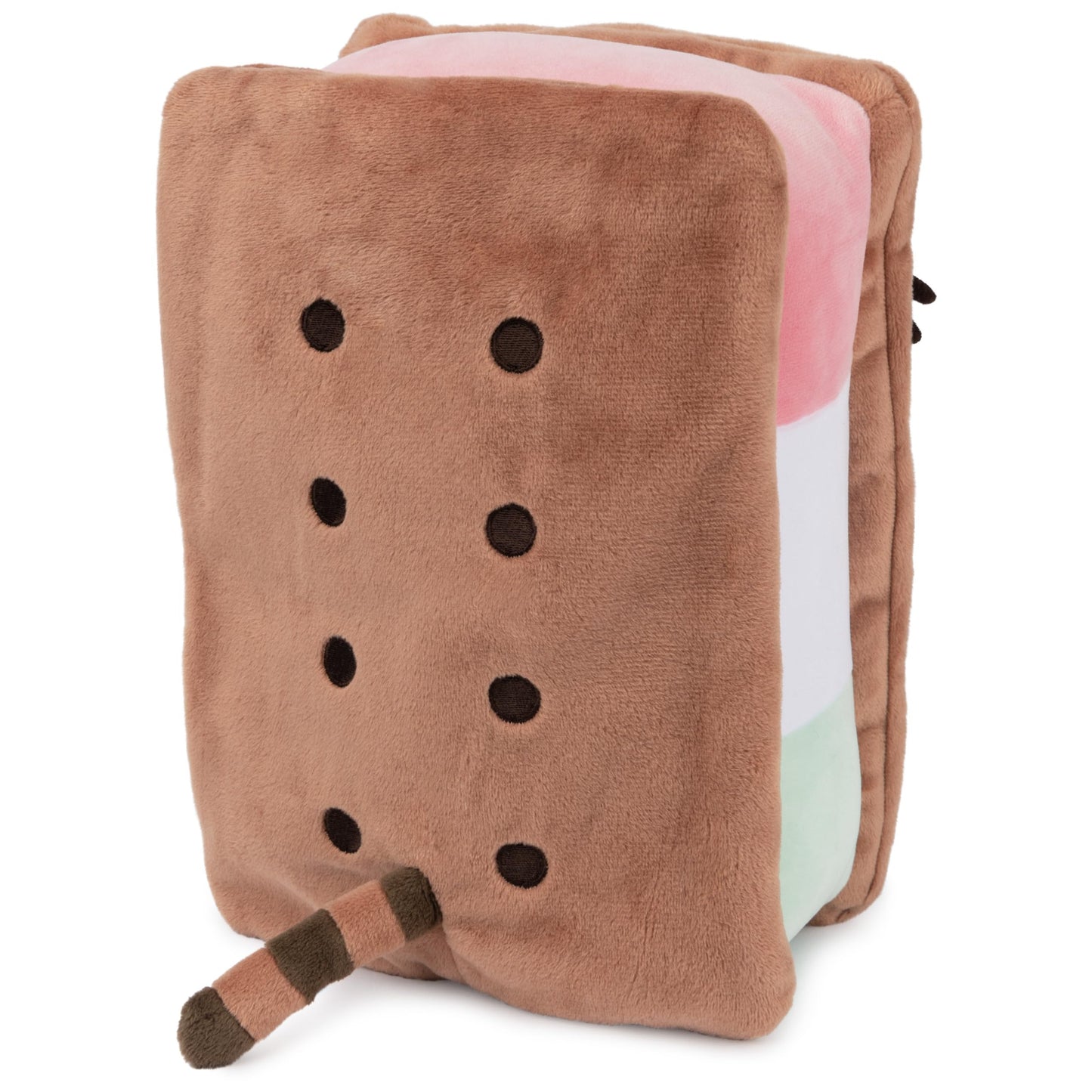 GUND Pusheen Neapolitan Ice Cream Sandwich 9.5-Inch Squisheen 12” Plush, 8+