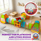Playz 7pc Kids pop up Play Tent, Crawl Tunnel & Ball Pit for Toddlers