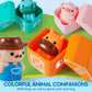 Play-Act Learning Toy for Toddlers 1 2 3 Years Old, Counting, Matching & Sorting Montessori Learning Farm Train Including 9 Farm Animals, Birthday