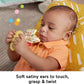 Fisher-Price Baby Toy Snuggle Bunny Teether, BPA-Free Sensory Activity for Developmental Play for Newborns Ages 3+ Months