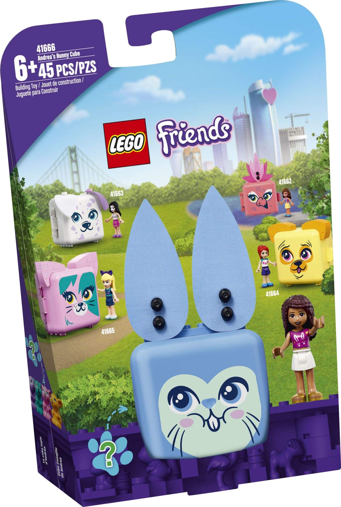 LEGO Friends Andrea’s Bunny Cube 41666 Building Kit; Rabbit Toy for Kids with an Andrea Mini-Doll Toy; Bunny Toy Makes a Creative Gift for Kids Who