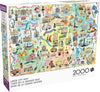 Buffalo Games - Large City Map - 2000 Piece Jigsaw Puzzle for Adults
