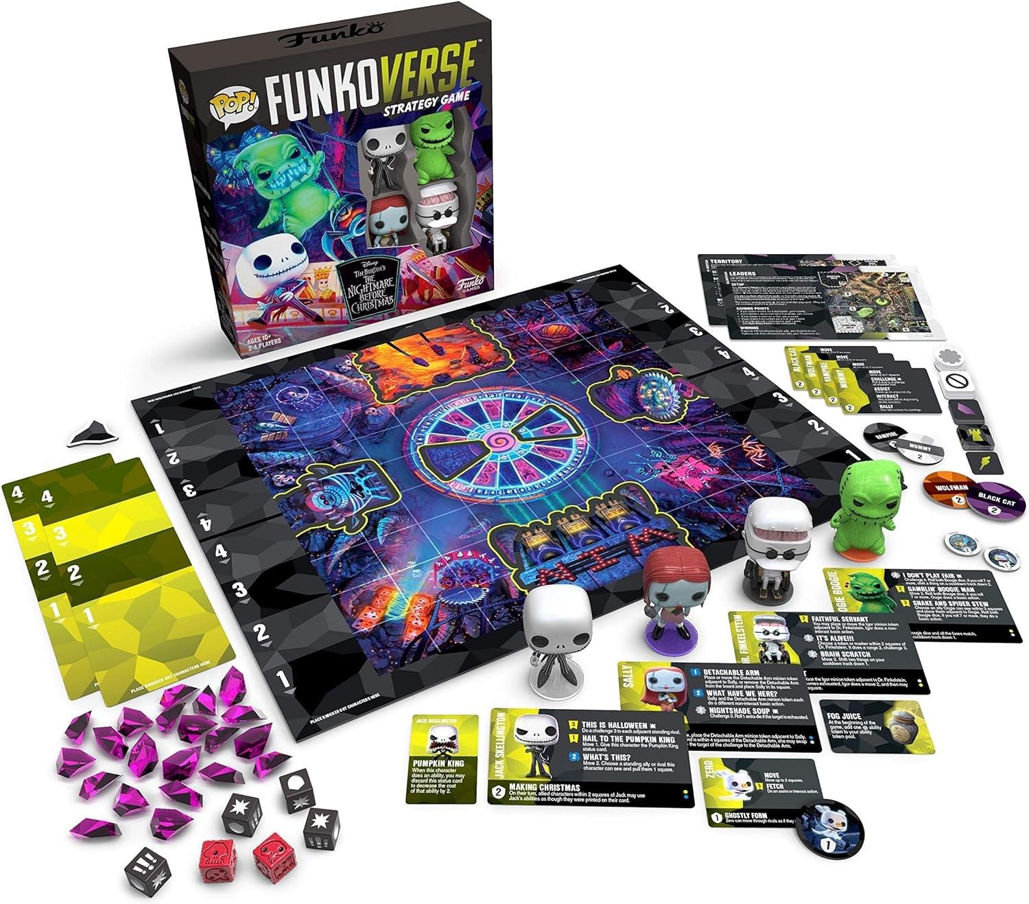 Funko Games Board 0-Base The Nightmare Before Christmas Funkoverse - TNBC - Light Strategy Board Game for Children & Adults (Ages 10+) - 2-4 Players