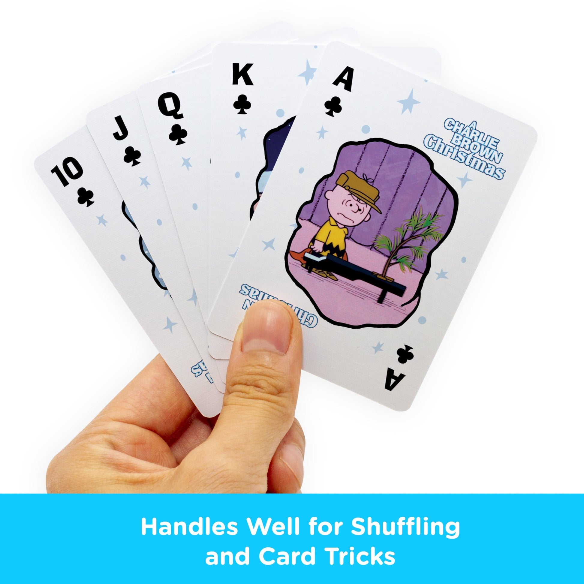 AQUARIUS Peanuts Charlie Brown Christmas Playing Cards - Christmas Themed Deck of Cards for Your Favorite Card Games - Officially Licensed Peanuts
