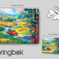 Springbok Road Trip 500 Piece Jigsaw Puzzle for Adults & Family - Poster Now Included - Vintage Travel Scene, Classic Car Adventure Art - Unique Cut