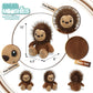DolliBu Snug Mooshies Standing Bigfoot Stuffed Animal - Super Squishy Sensory Plush Mythical Toy, Cute Kids Plush Animal Friend to Play, Squeeze