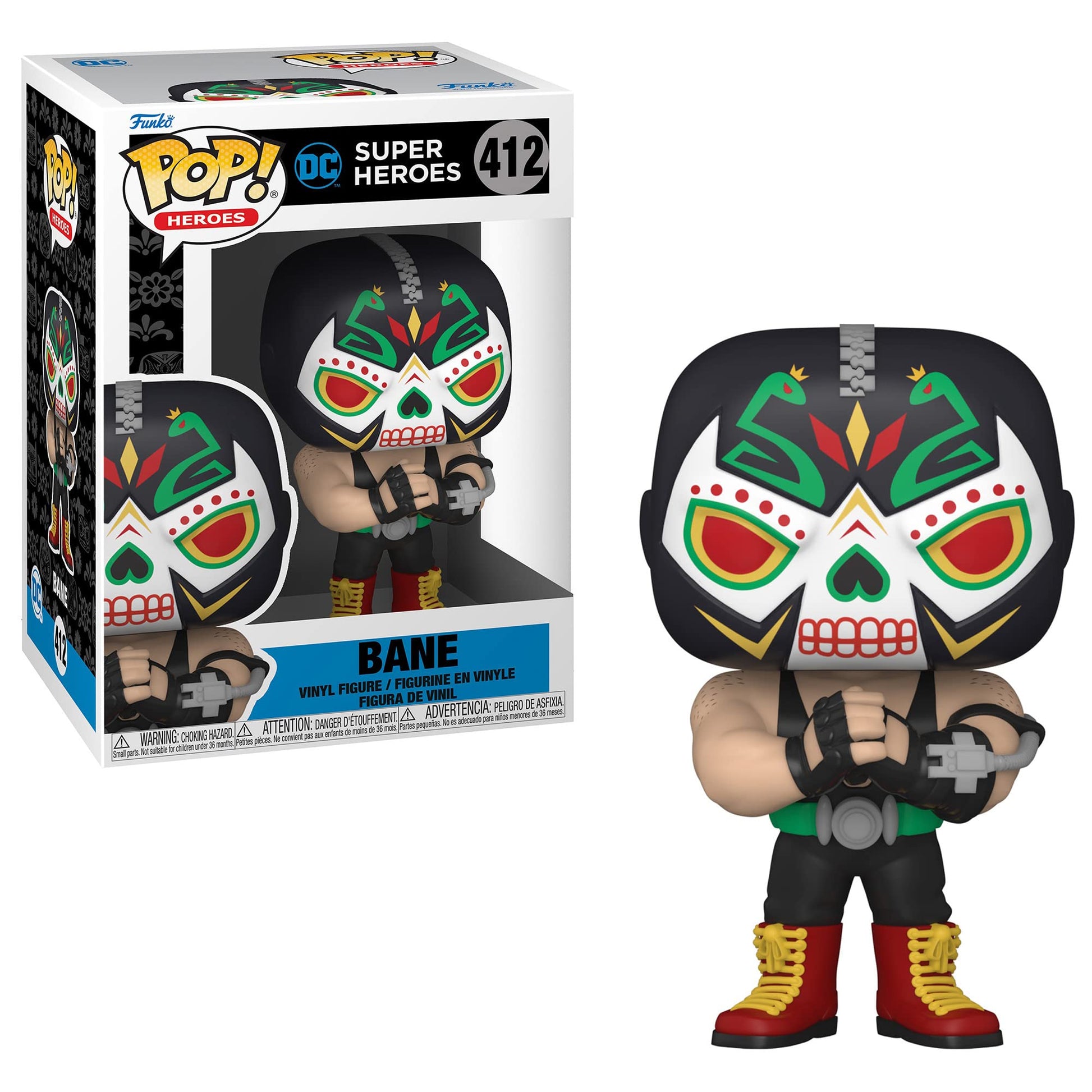 Funko Heroes: POP! Dia De Los DC Collectors Set - Bane, Batman, Harley Quinn, Joker