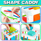 Playkidiz Shape Sorter Baby Toys, Sorting & Stacking Blocks Toy for Toddlers, Sensory Shapes, Early Learning Development Activity Cube for Boys