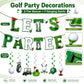 Golf Birthday Decorations - Golf Birthday Banner and 6 Hanging Swirls